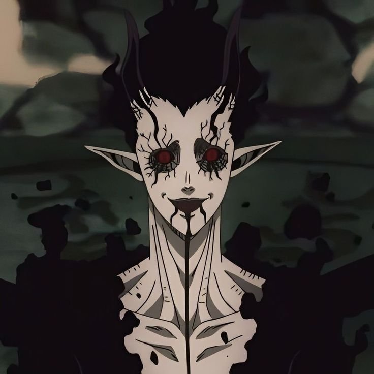 Zagred the devil wielding Kotodama Magic in Black Clover