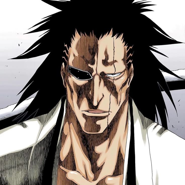 Kenpachi Zaraki 11th Division Captain known for raw battle strength