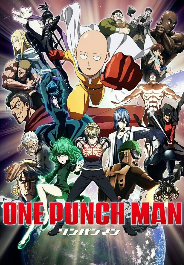 One Punch Man anime series - Superhero comedy action